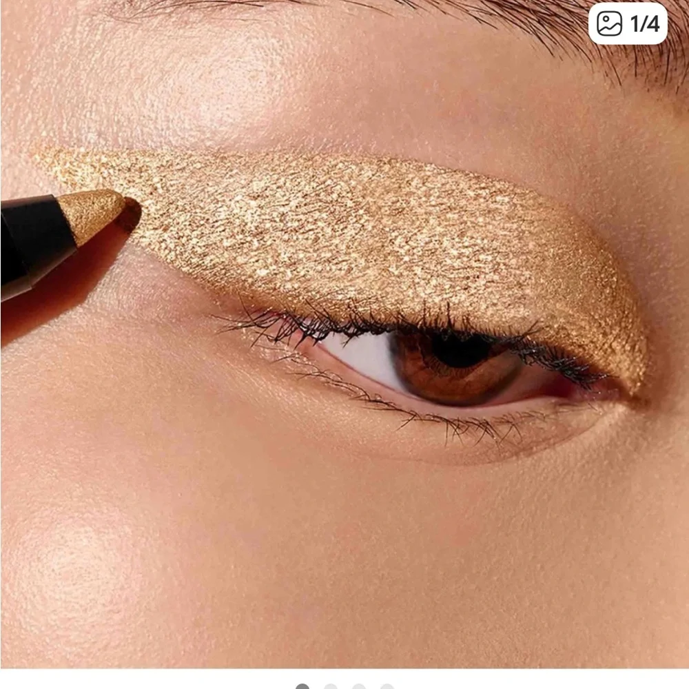 Victoria Beckham Satin Kajal Eyeliner Long Wear Waterproof GOLD LAME Metallic
